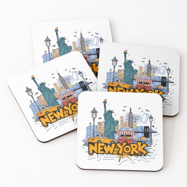 Item preview, New York City Skyline Sticker – Iconic Landmarks & Urban Vibes designed and sold by homeaven.