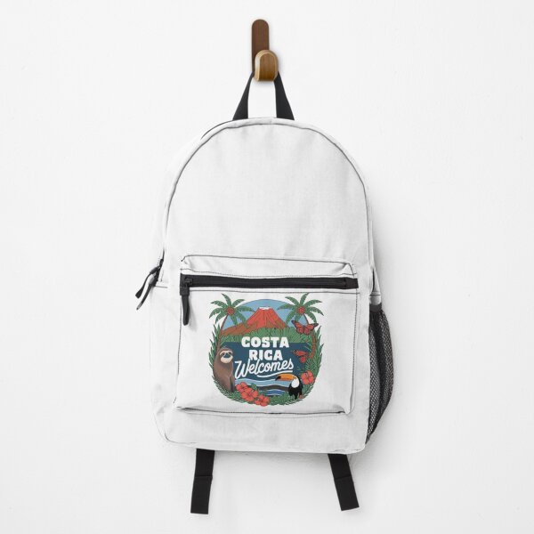 Item preview, Costa Rica Welcomes Flag Map San José, rainforests designed and sold by AnimalsDH305.