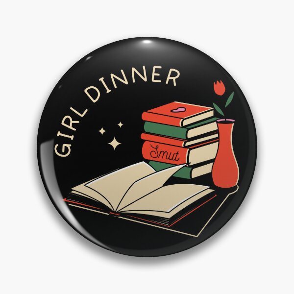 Item preview, Girl Dinner Illustrated Bookish Type  designed and sold by Magyarmelcsi Illustration.