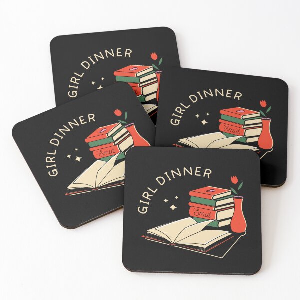 Item preview, Girl Dinner Illustrated Bookish Type  designed and sold by Magyarmelcsi Illustration.