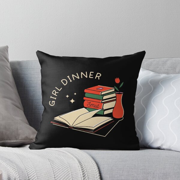 Item preview, Girl Dinner Illustrated Bookish Type  designed and sold by Magyarmelcsi Illustration.