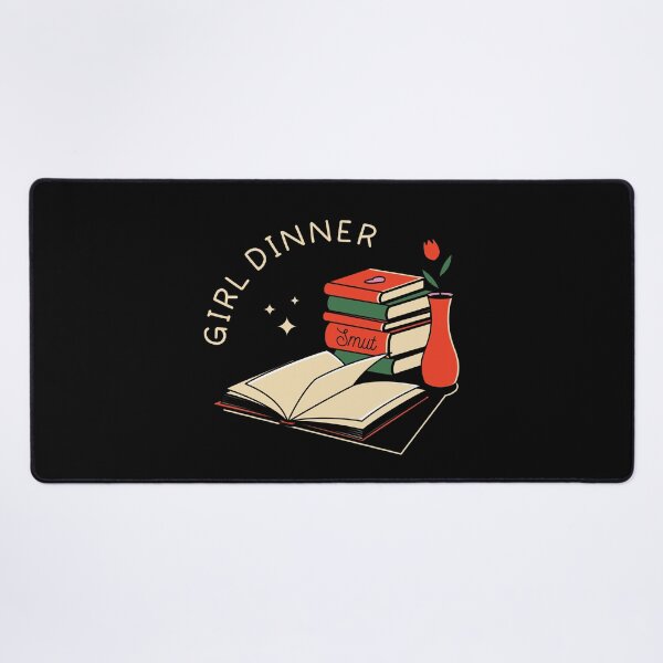 Item preview, Girl Dinner Illustrated Bookish Type designed and sold by Magyarmelcsi Illustration.