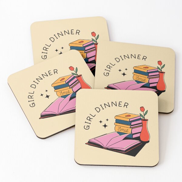 Item preview, Girl Dinner Illustrated Bookish Type designed and sold by Magyarmelcsi Illustration.