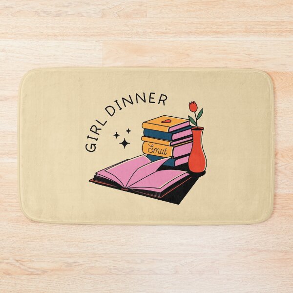 Item preview, Girl Dinner Illustrated Bookish Type designed and sold by Magyarmelcsi Illustration.