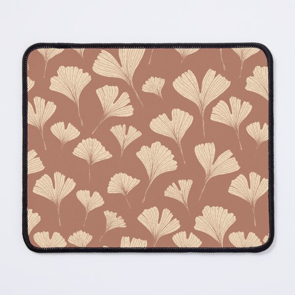 Item preview, Ginkgo biloba leaves in mocha mousse designed and sold by Illustrated by Nat.