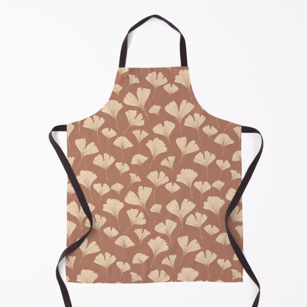 Item preview, Ginkgo biloba leaves in mocha mousse designed and sold by Illustrated by Nat.