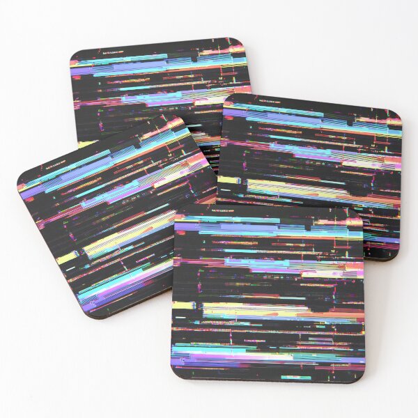 Item preview, Vivid glitch art on black designed and sold by anytka.