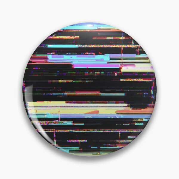Item preview, Vivid glitch art on black designed and sold by anytka.