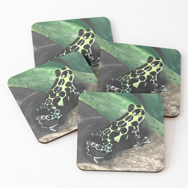 Aperçu de l'œuvre Grenouille venimeuse à l'aquarelle créée et vendue par Meredith Makes Art.