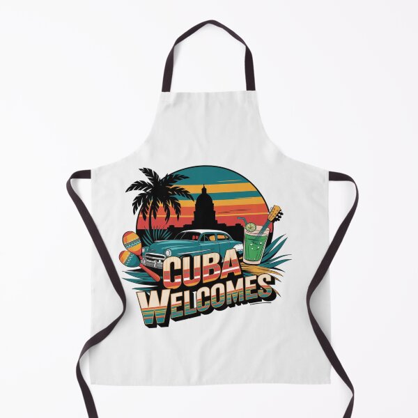 Item preview,  Cuba Welcomes Flag Map Havana, cigars, rum designed and sold by AnimalsDH305.