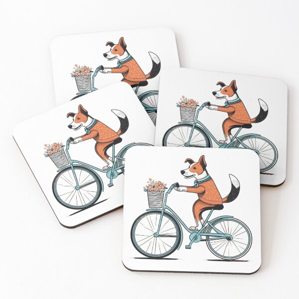Item preview, Dog on a Bike designed and sold by Miarma Con Mucho Arte.