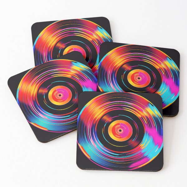Item preview, Colorful disc on black background designed and sold by anytka.