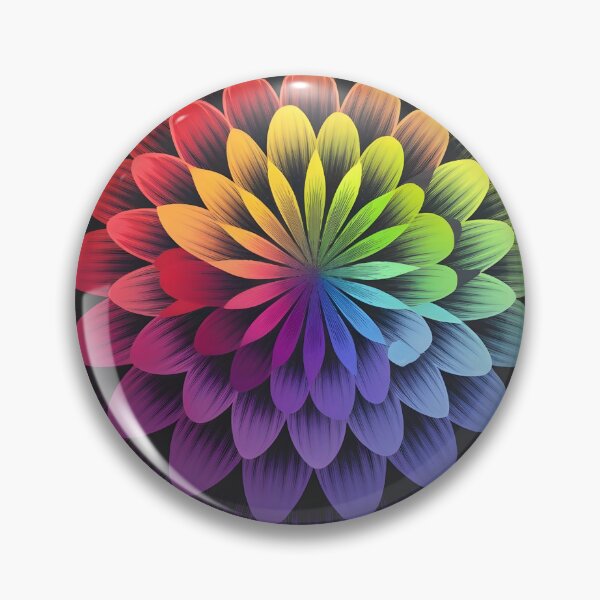 Item preview, Hypnotic flower: colorful flower designed and sold by wzetart.