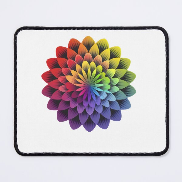 Item preview, Hypnotic flower: colorful flower designed and sold by wzetart.