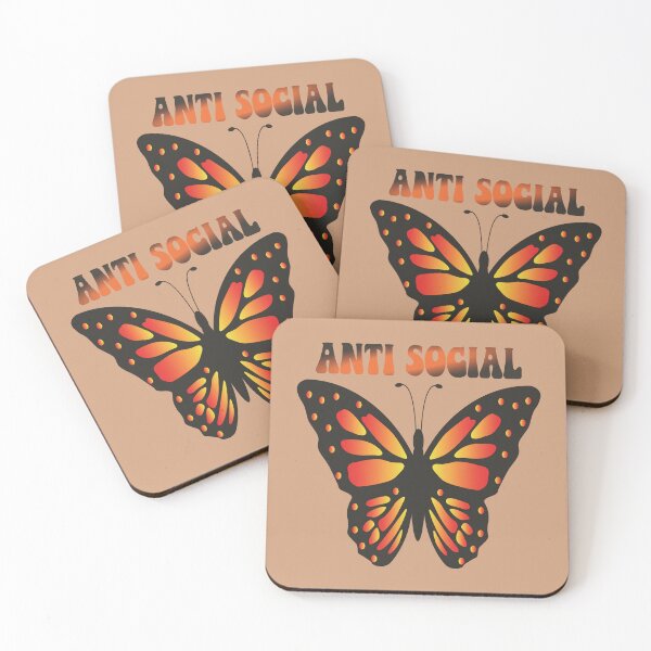 Item preview, Anti Social Butterfly - Introvert Pride Graphic V2 designed and sold by JFlowXjw Design.