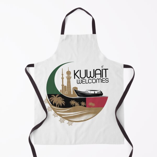 Item preview, Kuwait Welcomes Flag Map Kuwait City, Persian designed and sold by AnimalsDH305.