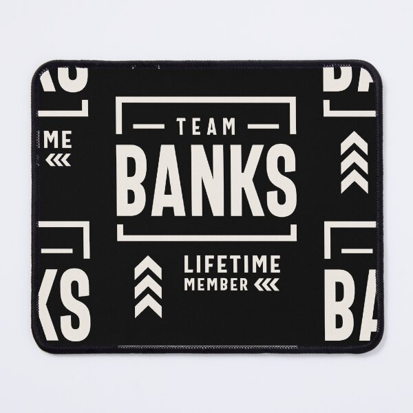 Item preview, Team Banks Lifetime Member Funny Name Banks designed and sold by cidolopez.