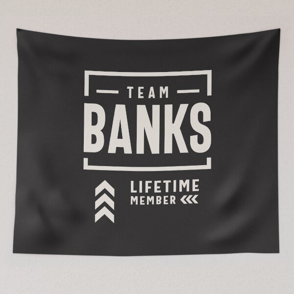 Item preview, Team Banks Lifetime Member Funny Name Banks designed and sold by cidolopez.
