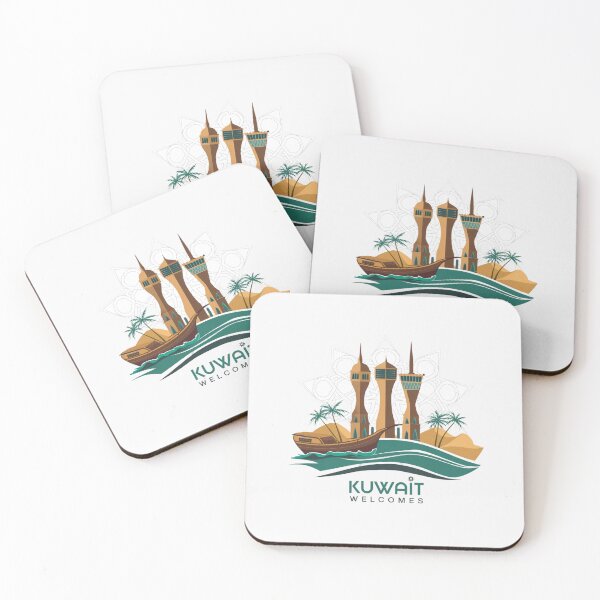 Item preview, Kuwait Welcomes Flag Map Kuwait City, Persian  designed and sold by AnimalsDH305.