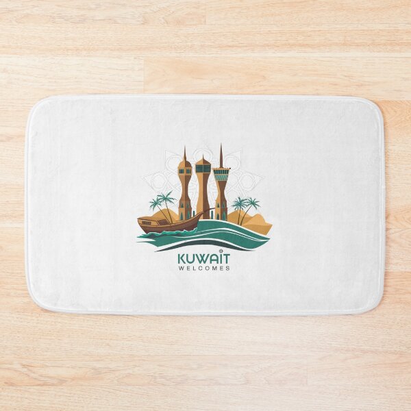 Item preview, Kuwait Welcomes Flag Map Kuwait City, Persian  designed and sold by AnimalsDH305.