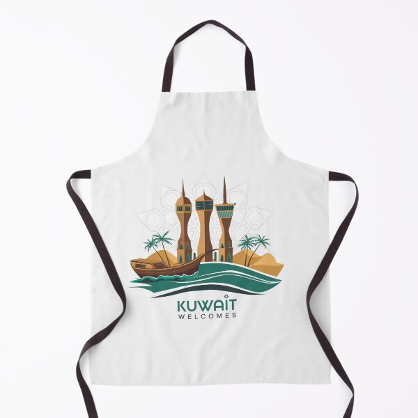 Item preview, Kuwait Welcomes Flag Map Kuwait City, Persian designed and sold by AnimalsDH305.