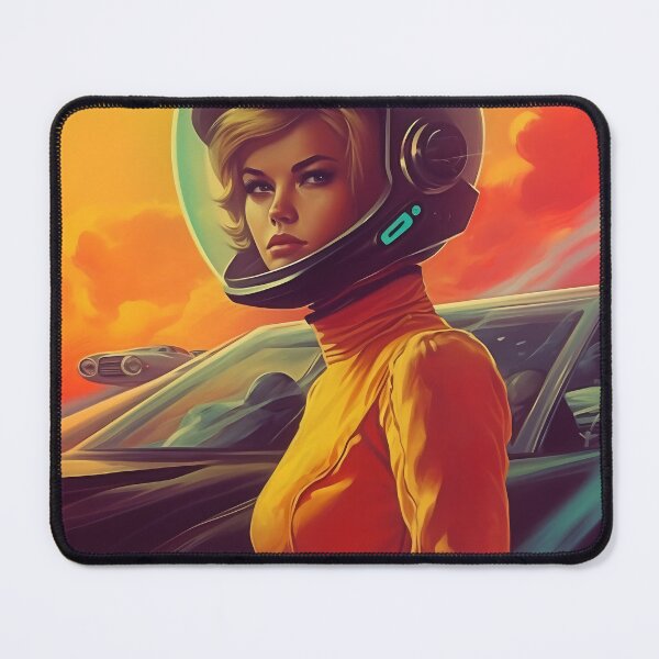 Item preview, Woman in helmet standing by car designed and sold by anytka.