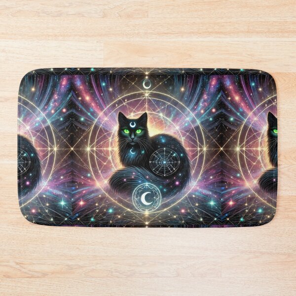 Item preview, Nyx the Cosmic Black Cat on Her Celestial Web of Infinity designed and sold by Meta2Physical.