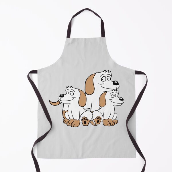 Item preview, Three Dogs Family Child Mother Father Dad Mom Cute Comic Cartoon designed and sold by shirt-o-mat.