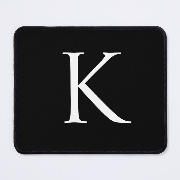 Item preview, Capital Letter K - Stylish Serif Font (White) designed and sold by STUDIO-72.
