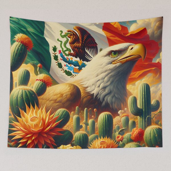 Item preview, Mexican Eagle and Flag Tribute Decor designed and sold by dulceguavashop.