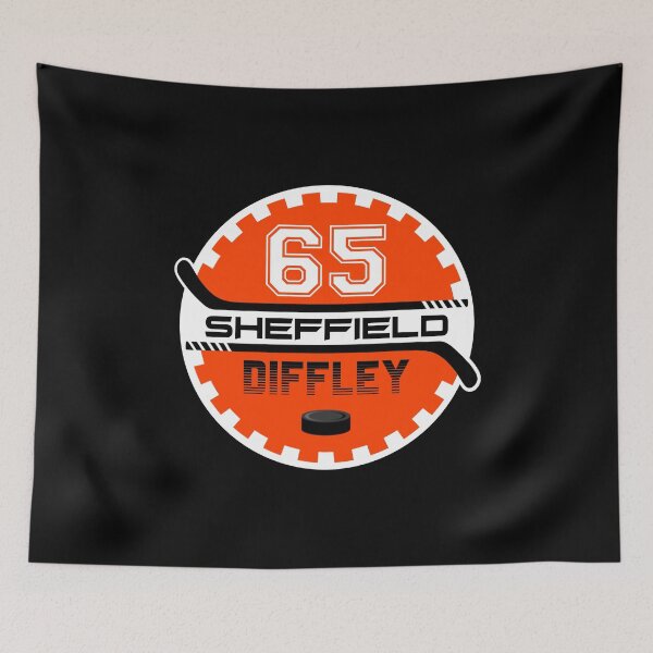 Item preview, Sheffield Steelers Ice Hockey Cog - 65 Diffley designed and sold by Tarantula Design Co. .
