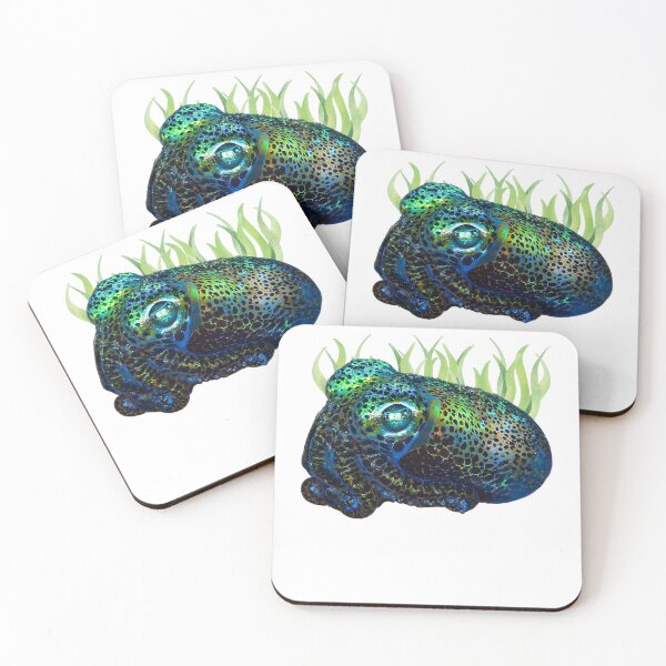 Item preview, Bobtail Squid with Sea Grass designed and sold by EdmondsLove.