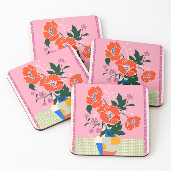Item preview, Espoir Pour L'avenir - Hope for the Future - Mid Century Floral  designed and sold by Wildinkstudiouk.