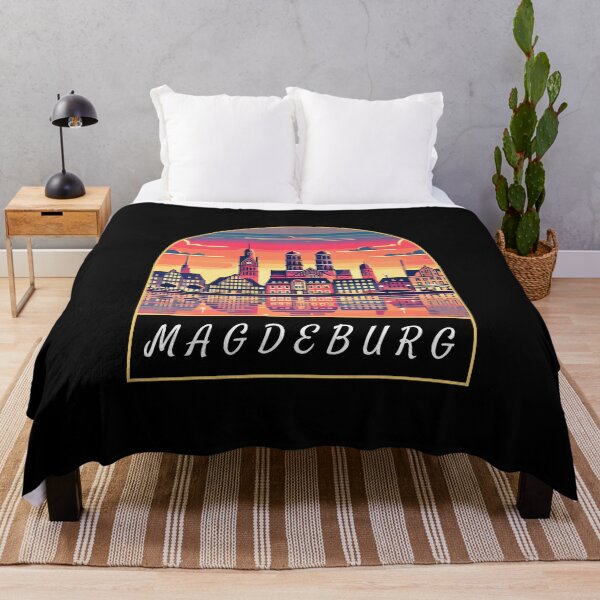 Item preview, Retro Magdeburg Skyline designed and sold by MaateoDesign.