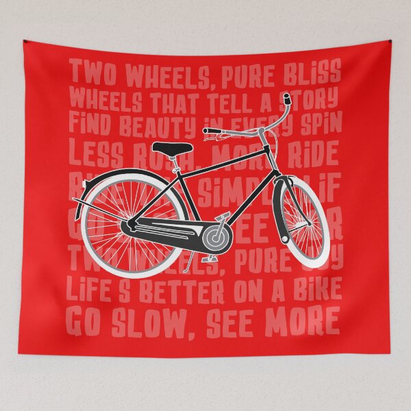 Item preview, Two Wheels, Pure Bliss! designed and sold by AguijonShop.