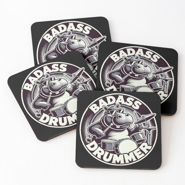 Item preview, Tough Drummer Hippo Cool Gift designed and sold by Pineapple-Tree.