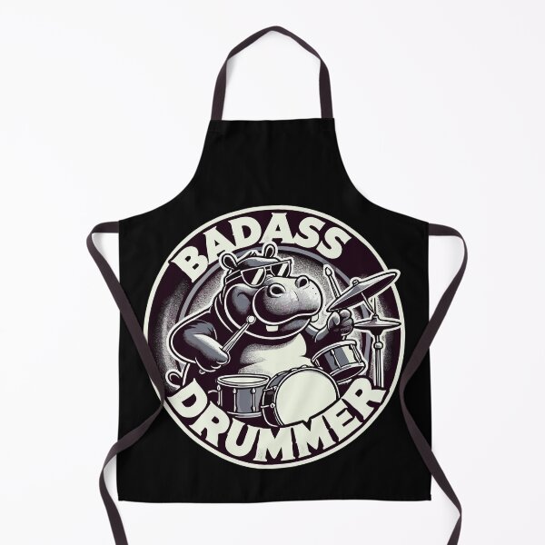 Item preview, Tough Drummer Hippo Cool Gift designed and sold by Pineapple-Tree.