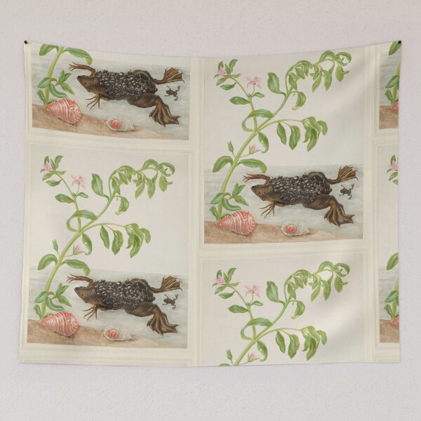 Item preview,  Maria Sibylla Merian Shoreline Purslane and Suriname Toad designed and sold by TeeARTHY.