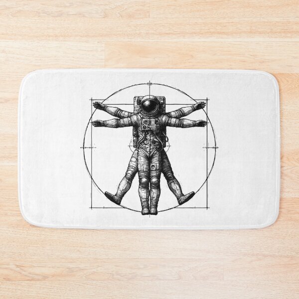 Item preview, Vitruvian Astronaut Sketch Drawing Gift designed and sold by Pineapple-Tree.