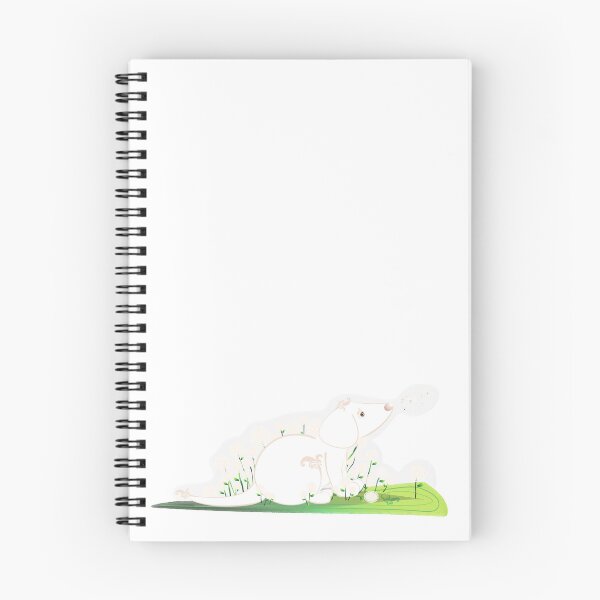 Item preview, White Dog Sits in Dandelion Patch designed and sold by Tortoise Productions.