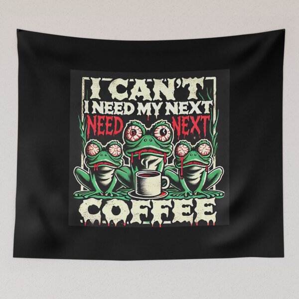 Item preview, Frog in my coffee mood designed and sold by ATOTI.