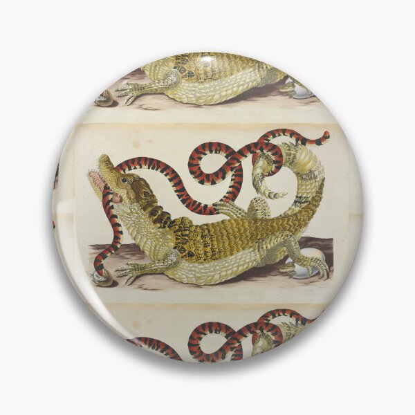 Item preview,  Maria Sibylla Merian Surinam Caiman biting South American False Coral Snake designed and sold by TeeARTHY.