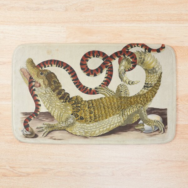 Item preview,  Maria Sibylla Merian Surinam Caiman biting South American False Coral Snake designed and sold by TeeARTHY.