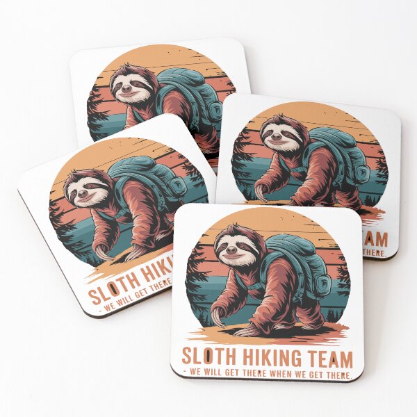 Item preview, Sloth Hiking Team - Relaxed Adventure designed and sold by Petru&Myself.