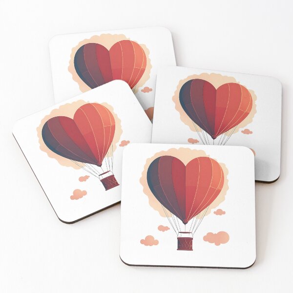 Item preview, valentine heart hot air balloon designed and sold by VibeTCreations.