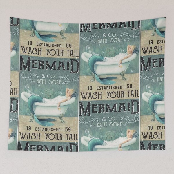 Item preview, Vintage Mermaid and Company bath soap 1959 Wash your Tail  designed and sold by Lauren  paige.
