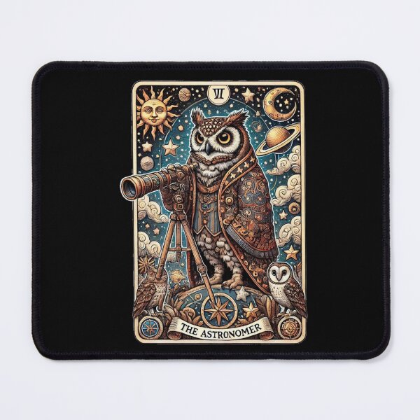 Item preview, The Astronomer Owl Tarot Card designed and sold by litchick1977.