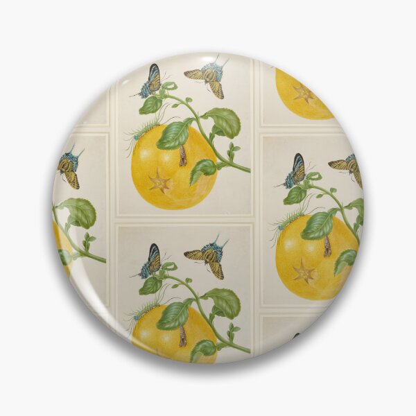 Item preview, Branch of Pomelo with Green-Banded Urania Moth  Maria Sibylla Merian  designed and sold by TeeARTHY.