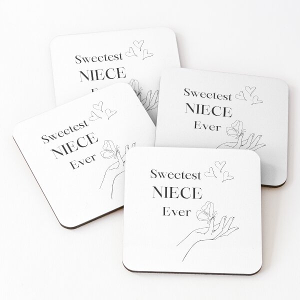 Item preview, Sweetest NIECE Ever 16 - simple, black, hands, butterfly  designed and sold by AlinaSCorner.