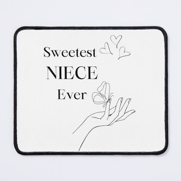 Item preview, Sweetest NIECE Ever 16 - simple, black, hands, butterfly  designed and sold by AlinaSCorner.